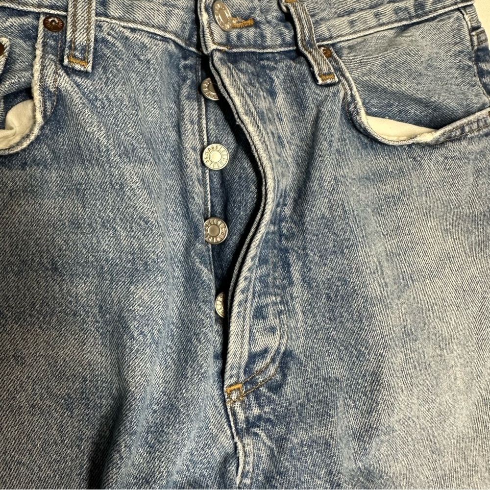 AGOLDE WOMENS Blue Jeans WIDE LEG SIZE 27 - Picture 6 of 9
